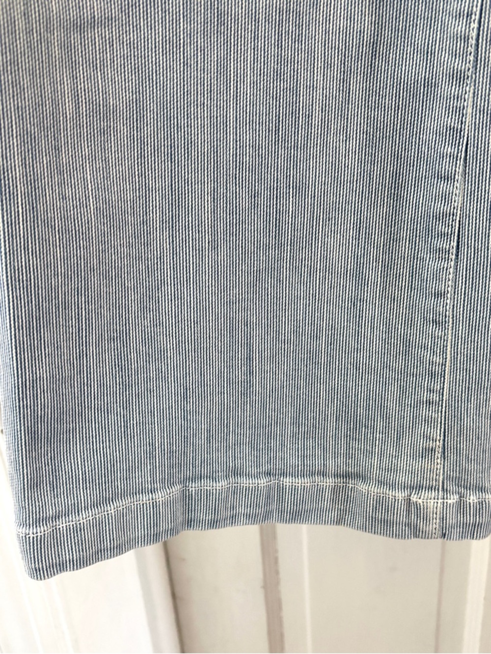 Parker Smith Railroad Striped Pinstripe Wide Leg Jeans Size 30 EU 10 US - Picture 9 of 15